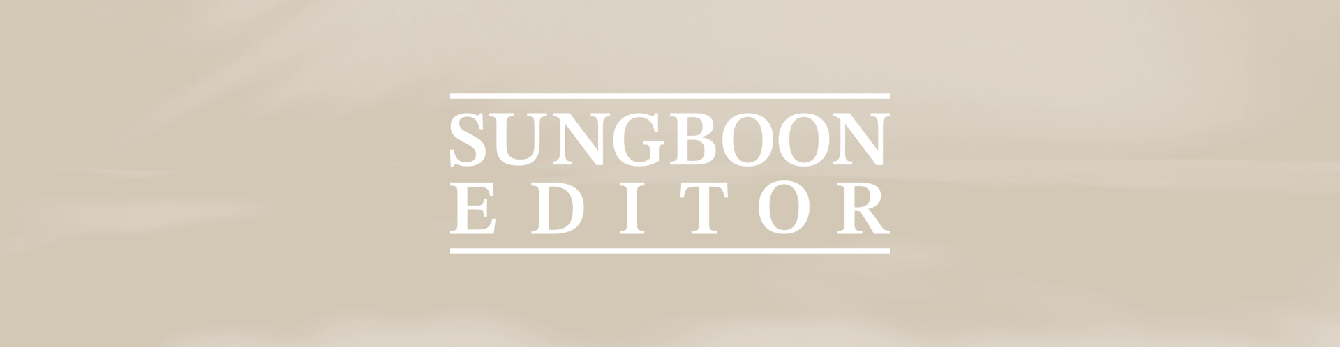 Banner SUNGBOON EDITOR